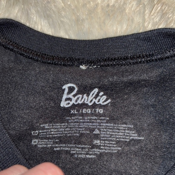 Black Barbie Sweatshirt with Pink and Purple Graphic - Picture 4 of 8